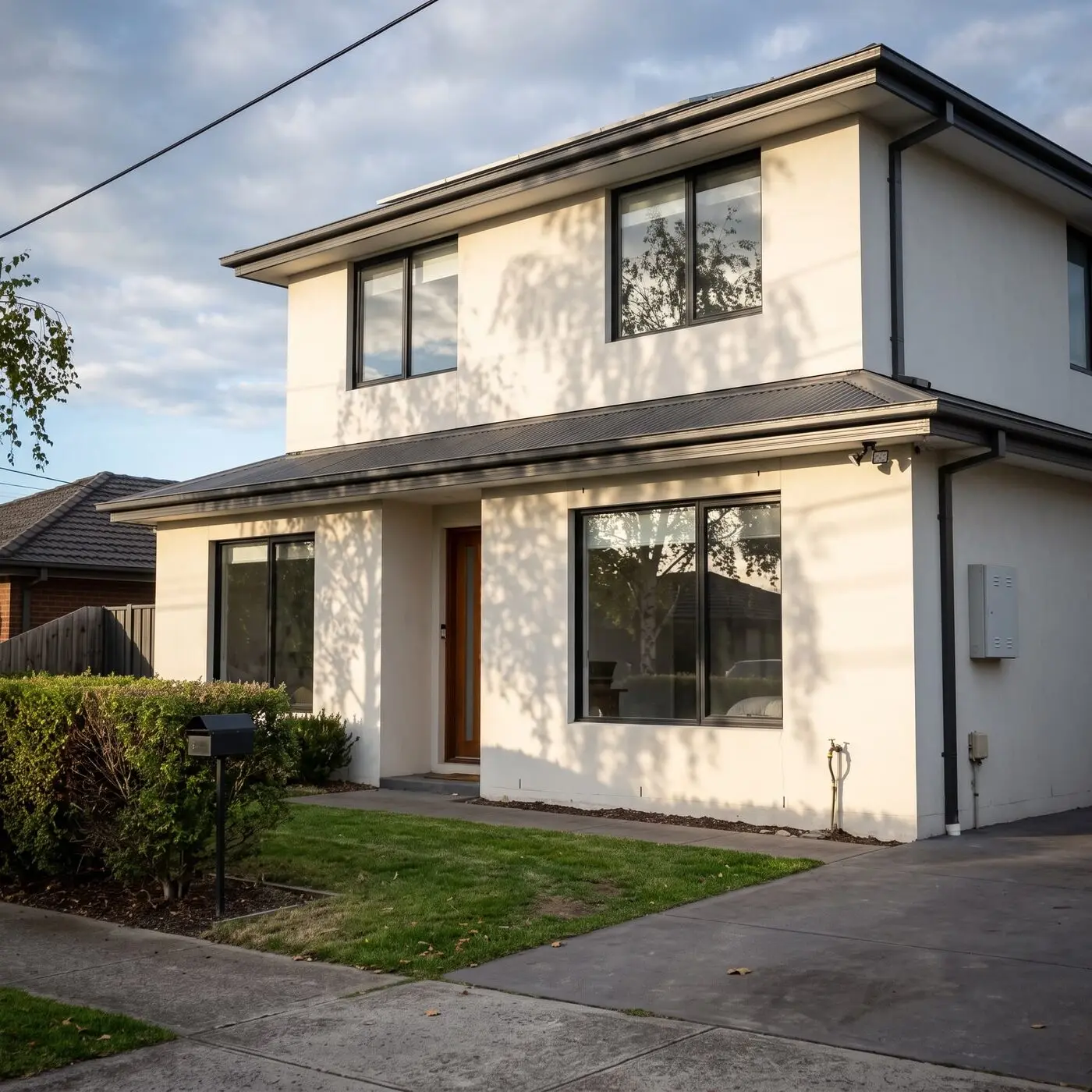 Low-pressure house soft washing in Melbourne